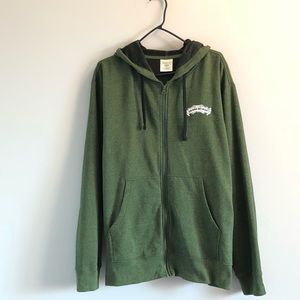 Sierra Nevada brewing company green sweatshirt.
